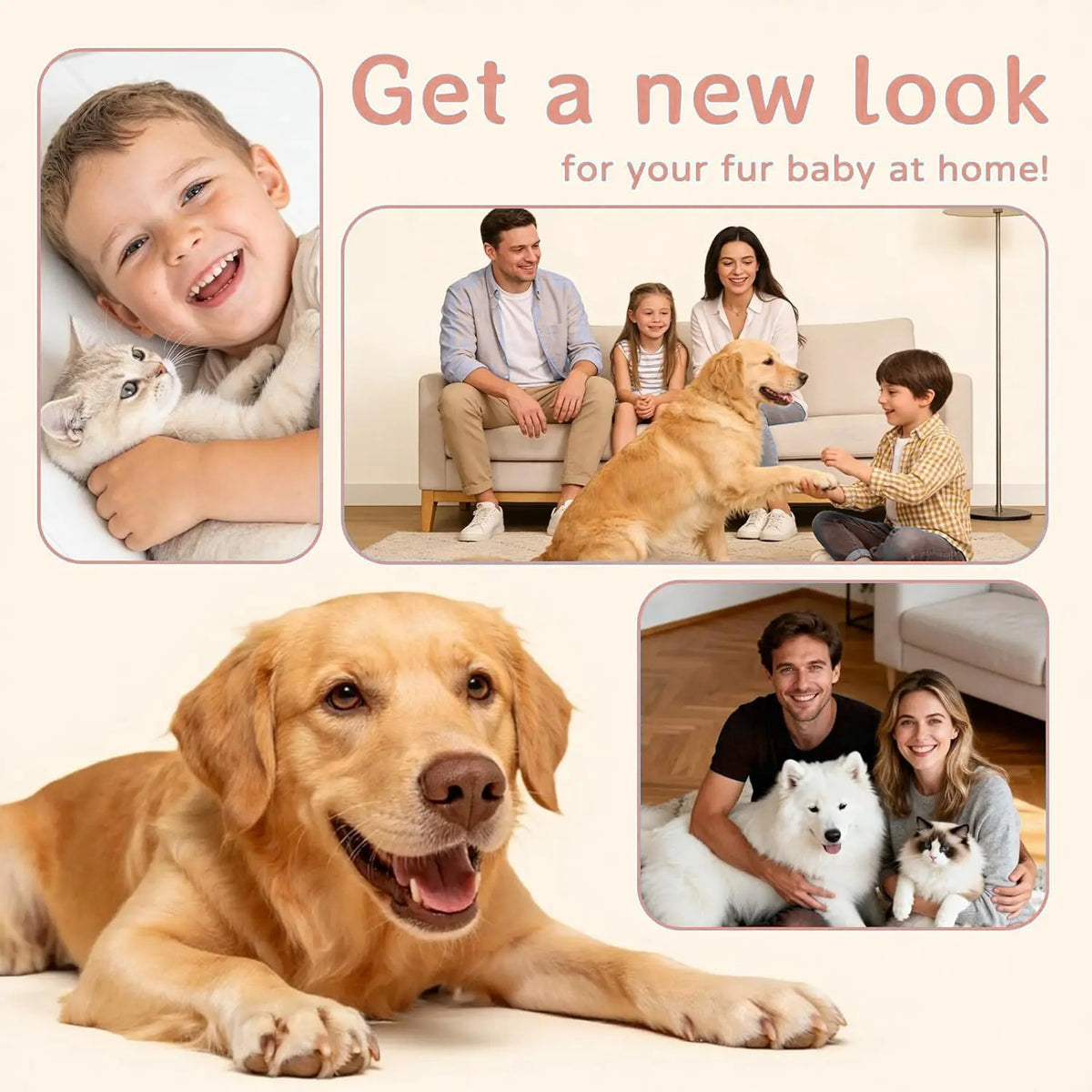 Pet Grooming Vacuum Kit 7 in 1