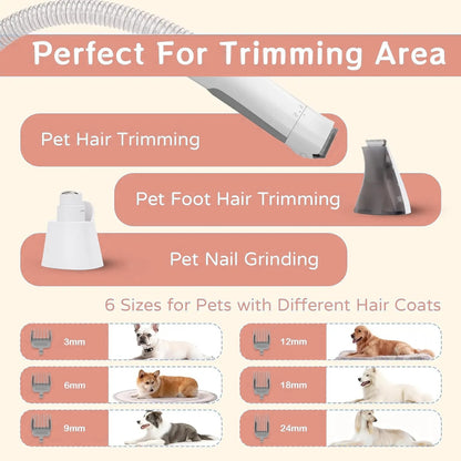 Pet Grooming Vacuum Kit 7 in 1